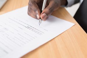 Signing documents during COVID-19