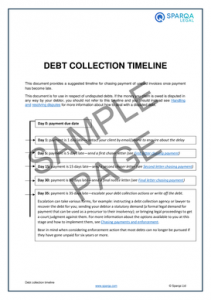 debt collection letter