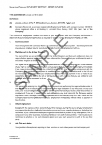 Employment contract template (UK)