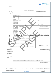 Share transfer form