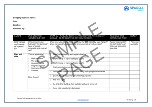 risk assessment template